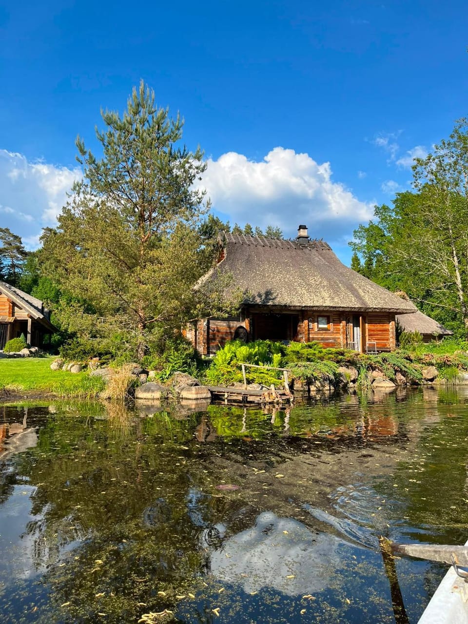 Property building, Spring, Day, Natural landscape, Lake view, River view