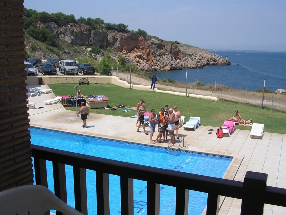 Patio, Natural landscape, Pool view, Sea view, Swimming pool, Parking