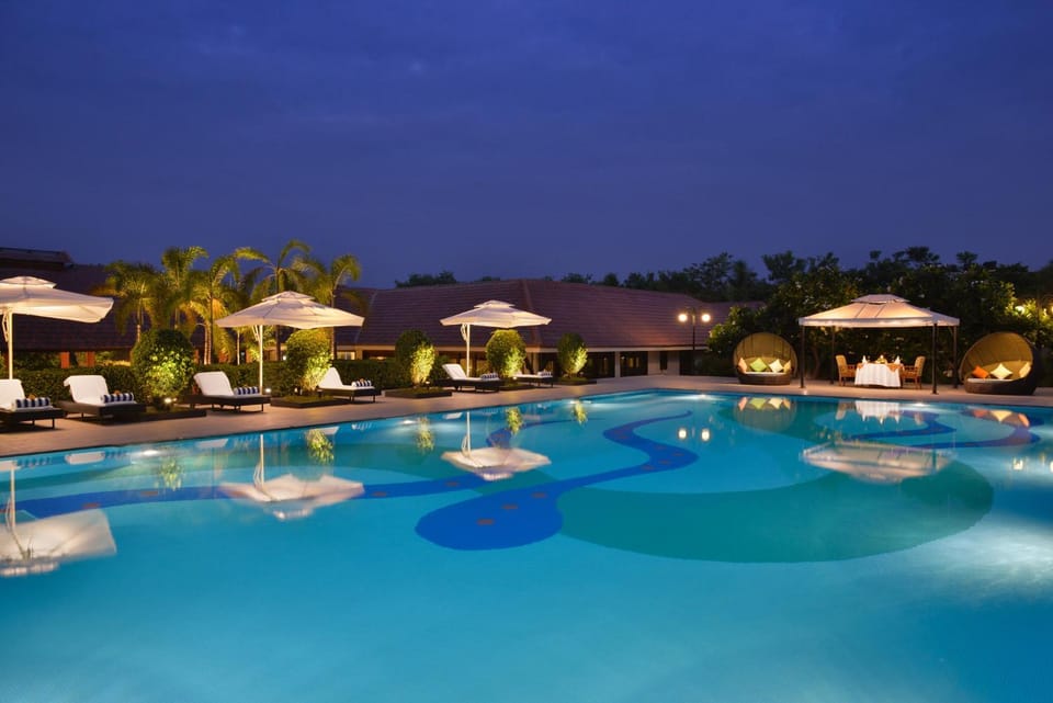 Swimming pool, Sunset