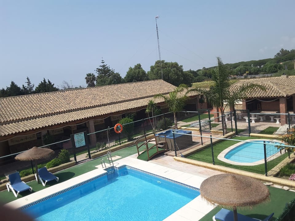 Pool view, sunbed
