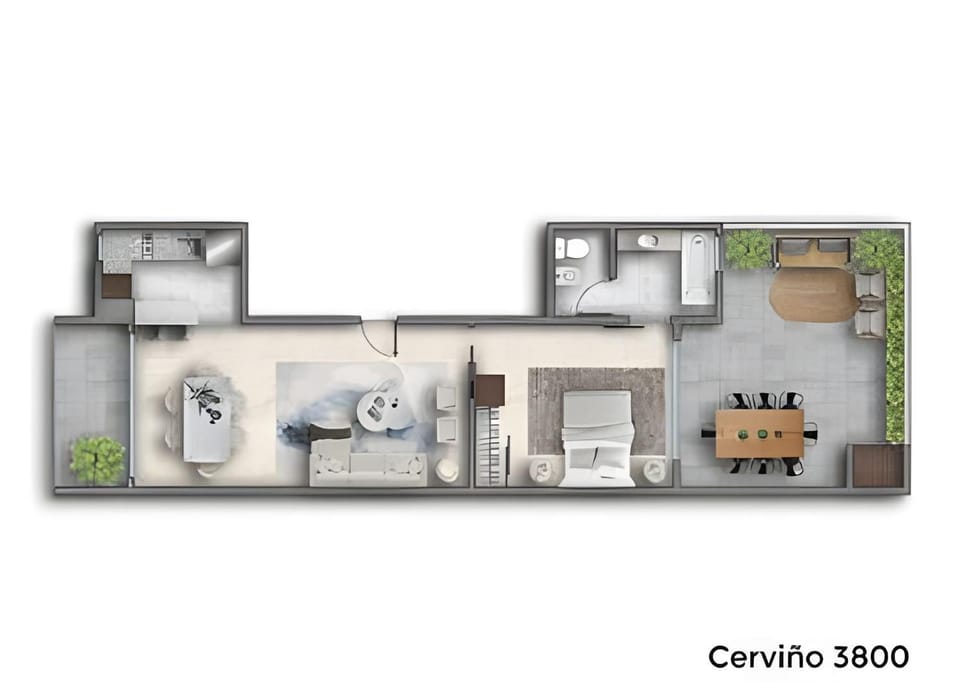 Luxury Apartment w/ private patio chic area Apartment in Buenos Aires