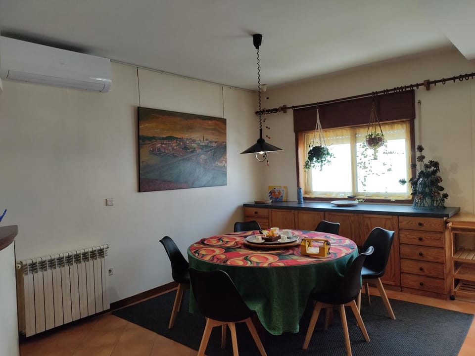Dining area, air conditioner