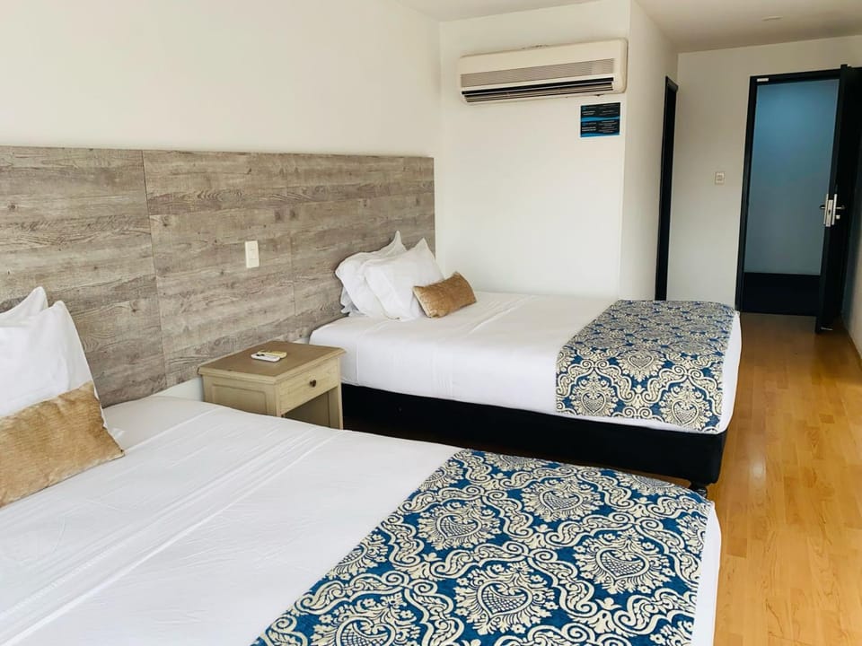 Bed, Bedroom, air conditioner