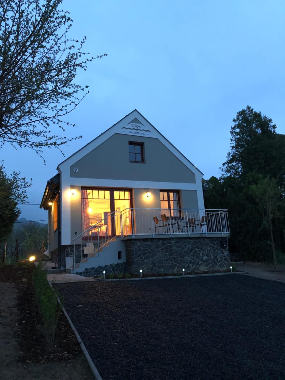 Property building, Sunset