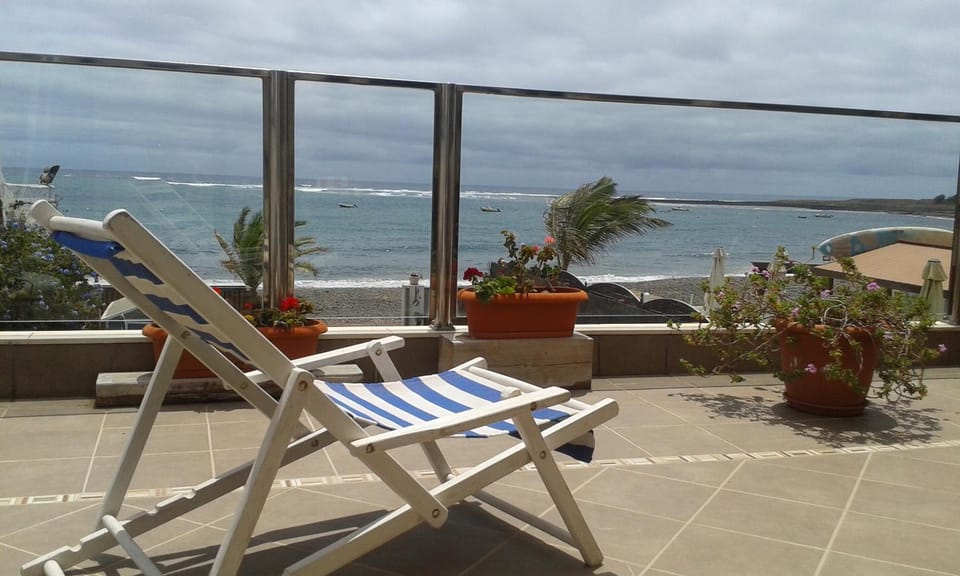 Balcony/Terrace, Quiet street view, sunbed