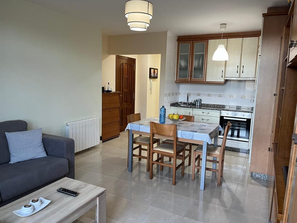 Kitchen or kitchenette, Living room, Dining area