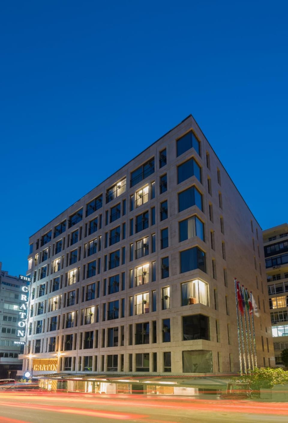Property building, Off site, Night