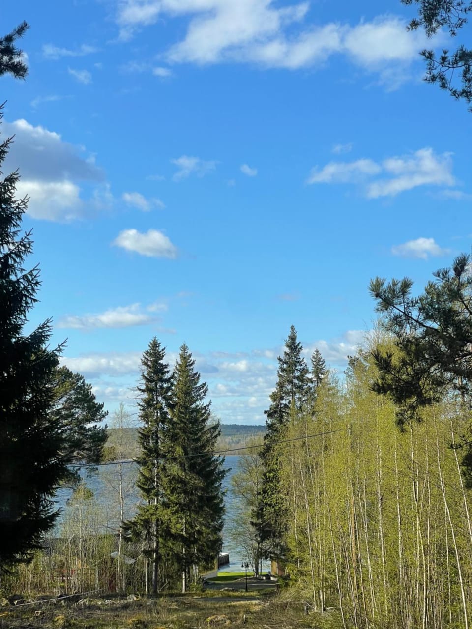 Natural landscape, Lake view