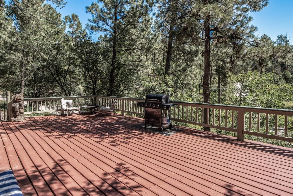 Patio, Natural landscape, BBQ facilities, Seating area