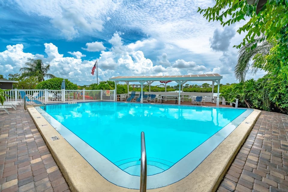 Patio, Natural landscape, Seating area, Swimming pool