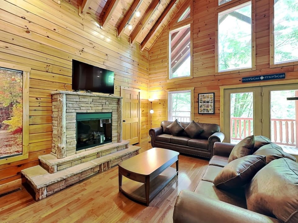 Natural landscape, TV and multimedia, Balcony/Terrace, Living room, fireplace, furniture