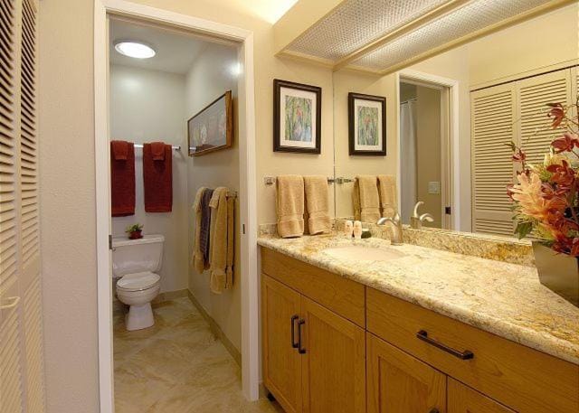 Toilet, Bathroom, towels, wardrobe