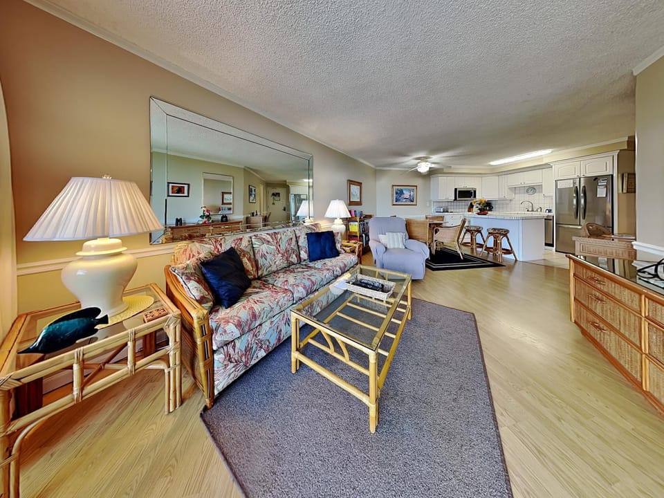 Kitchen or kitchenette, Living room, Seating area, furniture