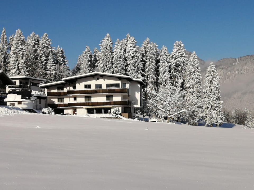 Property building, Winter, Garden, Balcony/Terrace, Balcony/Terrace, Garden view, Mountain view, Mountain view