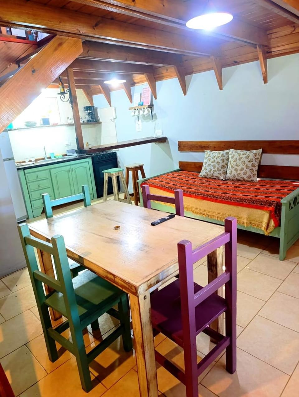 Kitchen or kitchenette, Living room, Dining area