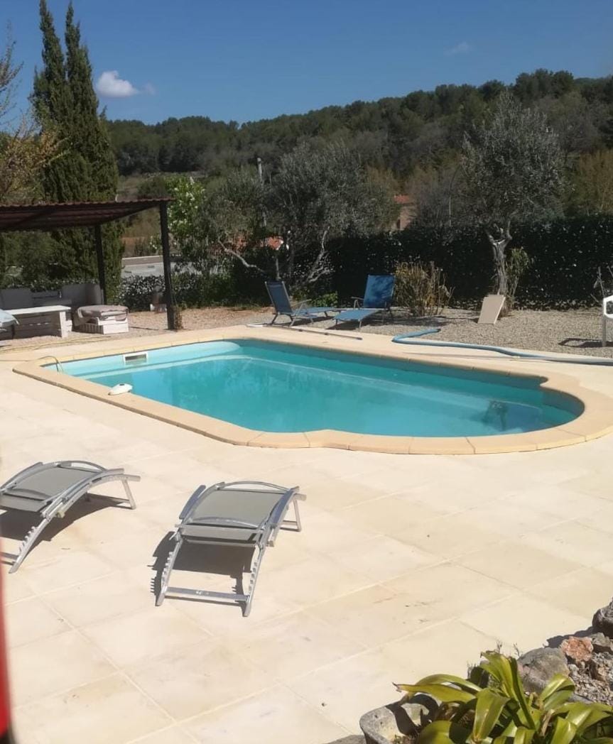 Pool view, sunbed