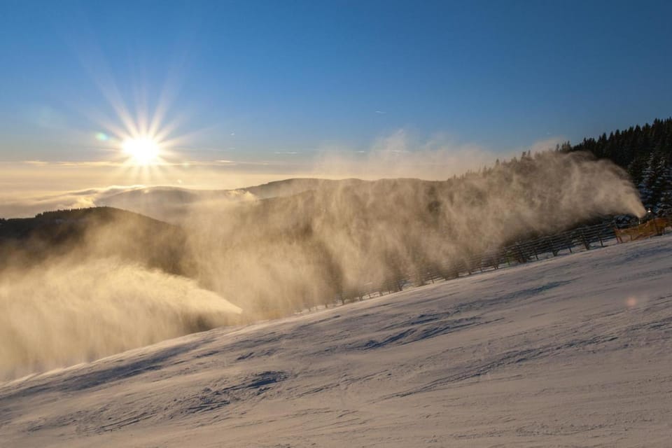 Winter, Skiing