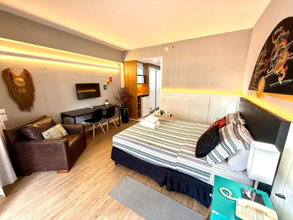 Lindo Studio com Jacuzzi e sacada a 50m Av Paulista Apartment in Sao Paulo City