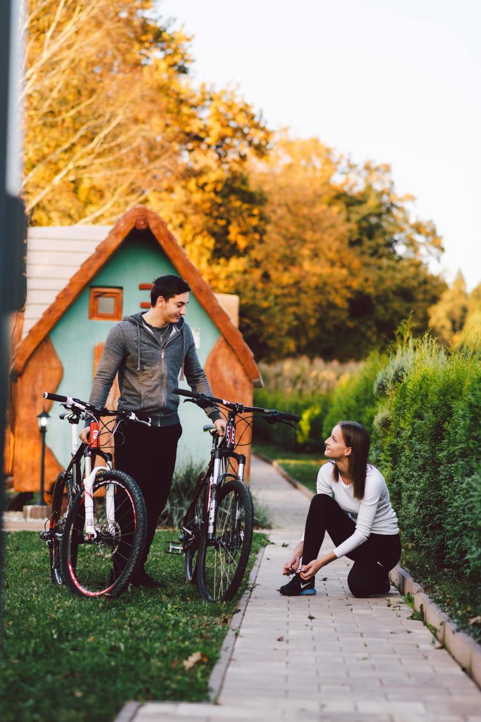 Day, Garden, Cycling