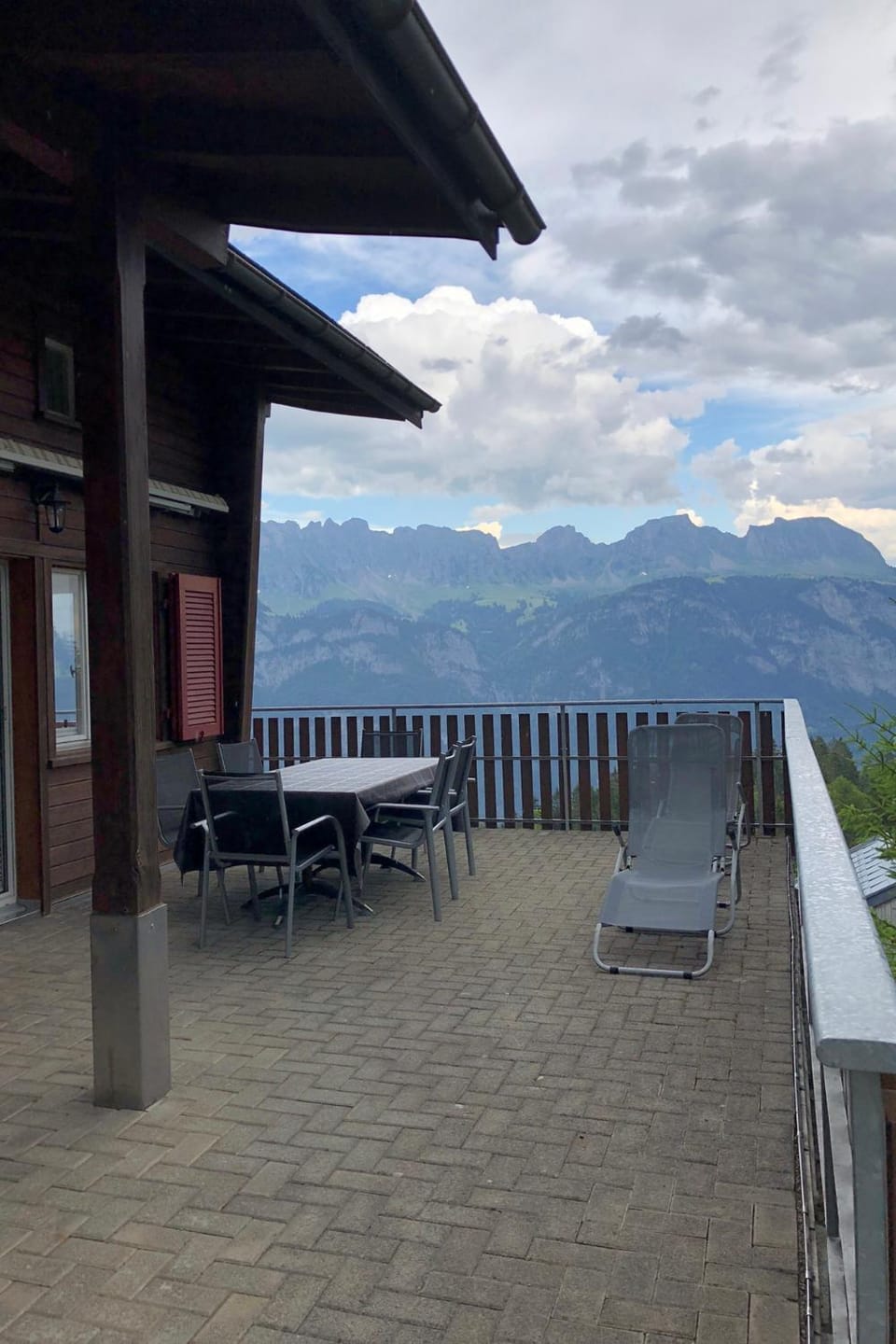 Spring, Summer, Balcony/Terrace, Seating area, Mountain view