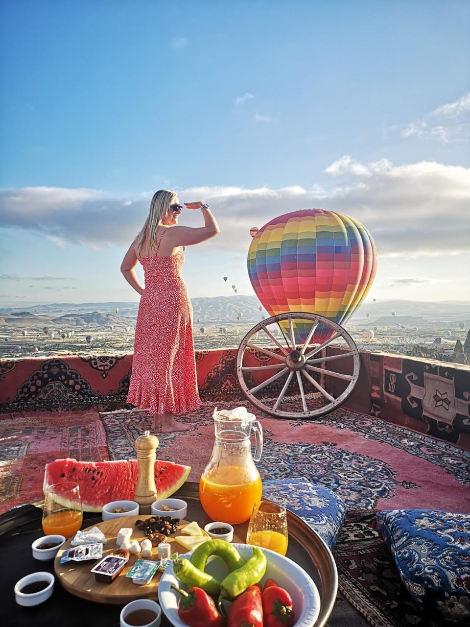 Bird's eye view, Summer, Balcony/Terrace, On site, Sunrise