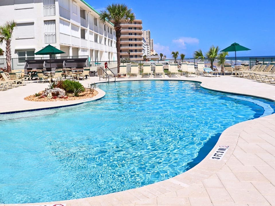 Property building, Garden, Seating area, Sea view, Swimming pool