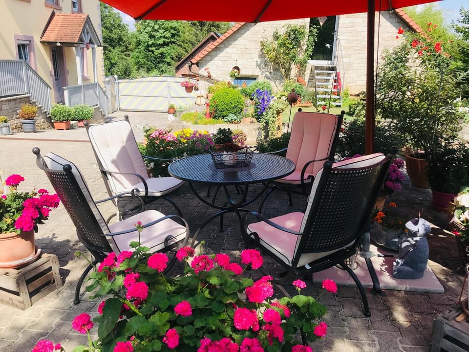 Patio, Balcony/Terrace, Seating area, Dining area, Garden view