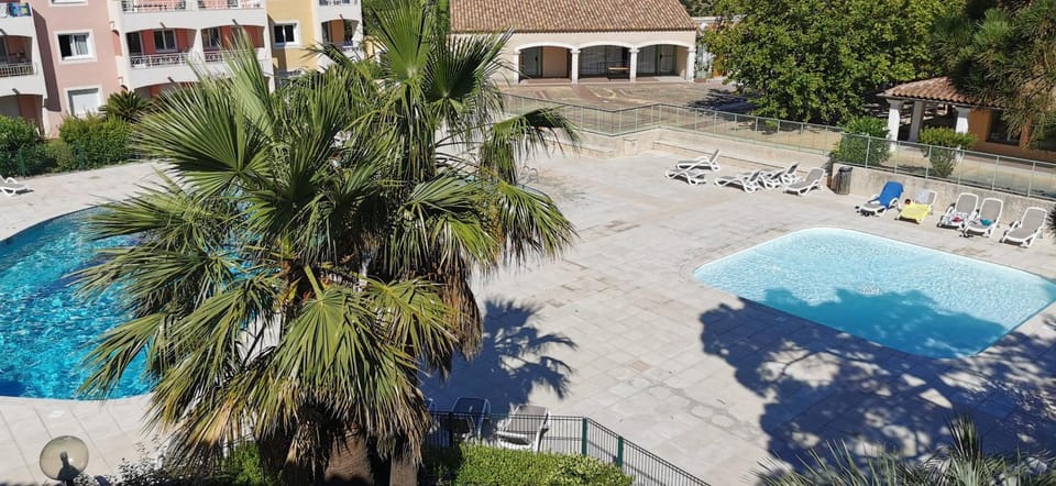Garden view, Pool view, Swimming pool, sunbed