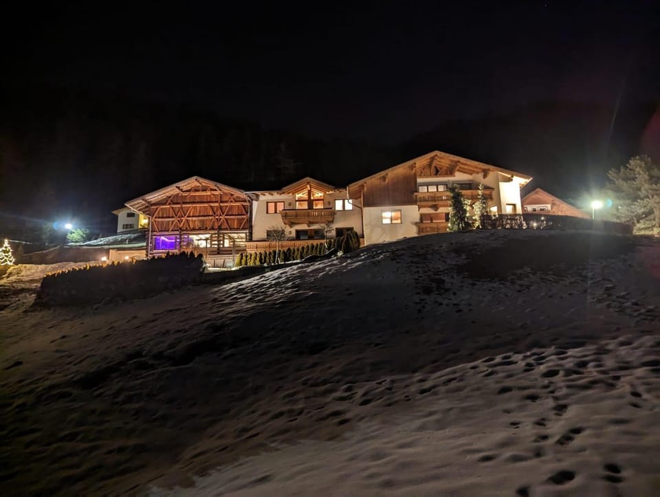 Property building, Night, Natural landscape, Winter