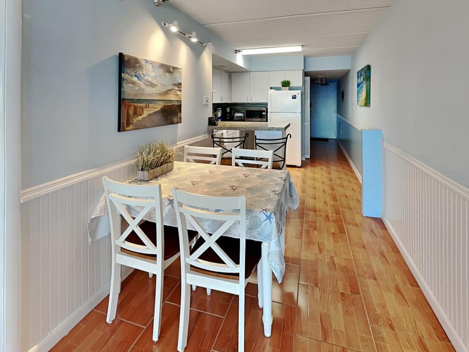 Kitchen or kitchenette, Dining area, furniture, microwave