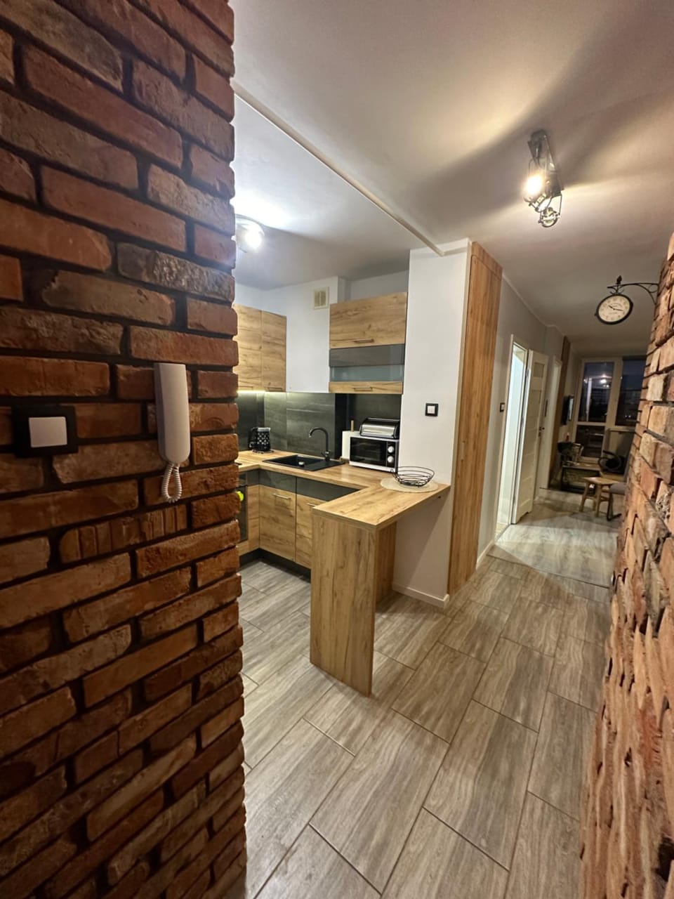 Kitchen or kitchenette, oven, stove