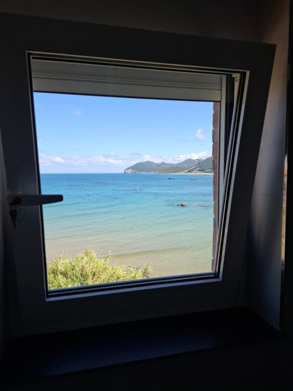 Natural landscape, Bathroom, Beach, Mountain view, Sea view