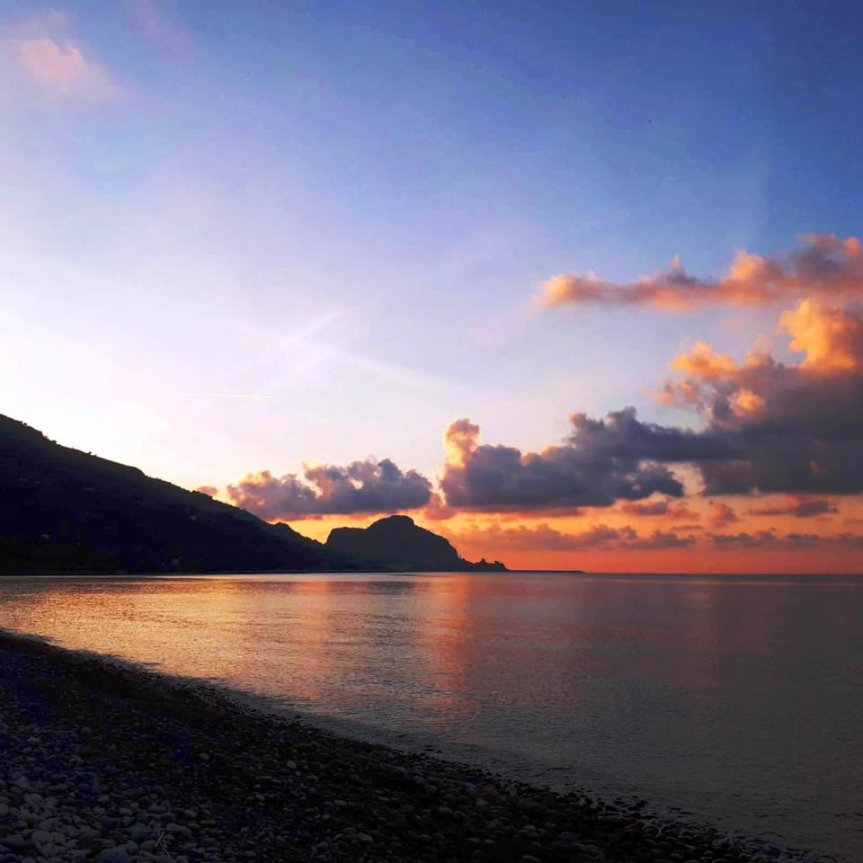 Natural landscape, Beach, Sunset