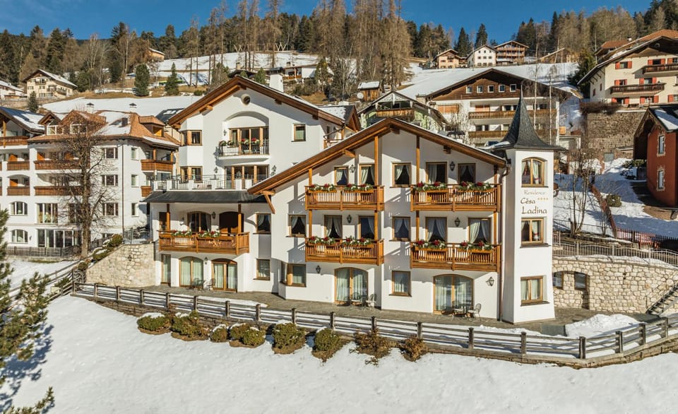 Property building, Winter, Mountain view