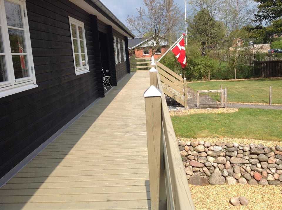 Ny istandsat træhus i Givskud House in Region of Southern Denmark