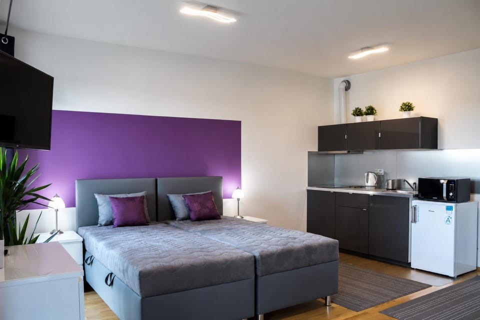Bed, Kitchen or kitchenette, Living room, Photo of the whole room, Bedroom, stove