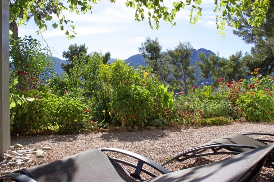 Patio, Day, View (from property/room), Garden view, Mountain view