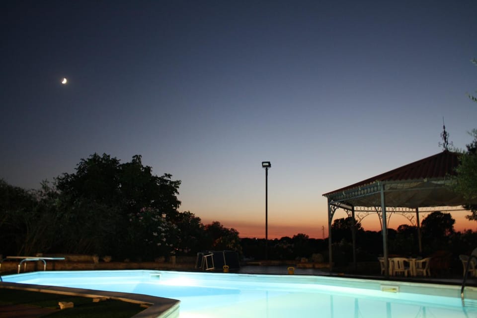 Summer, On site, Pool view, Swimming pool, Swimming pool, Sunset, Open Air Bath