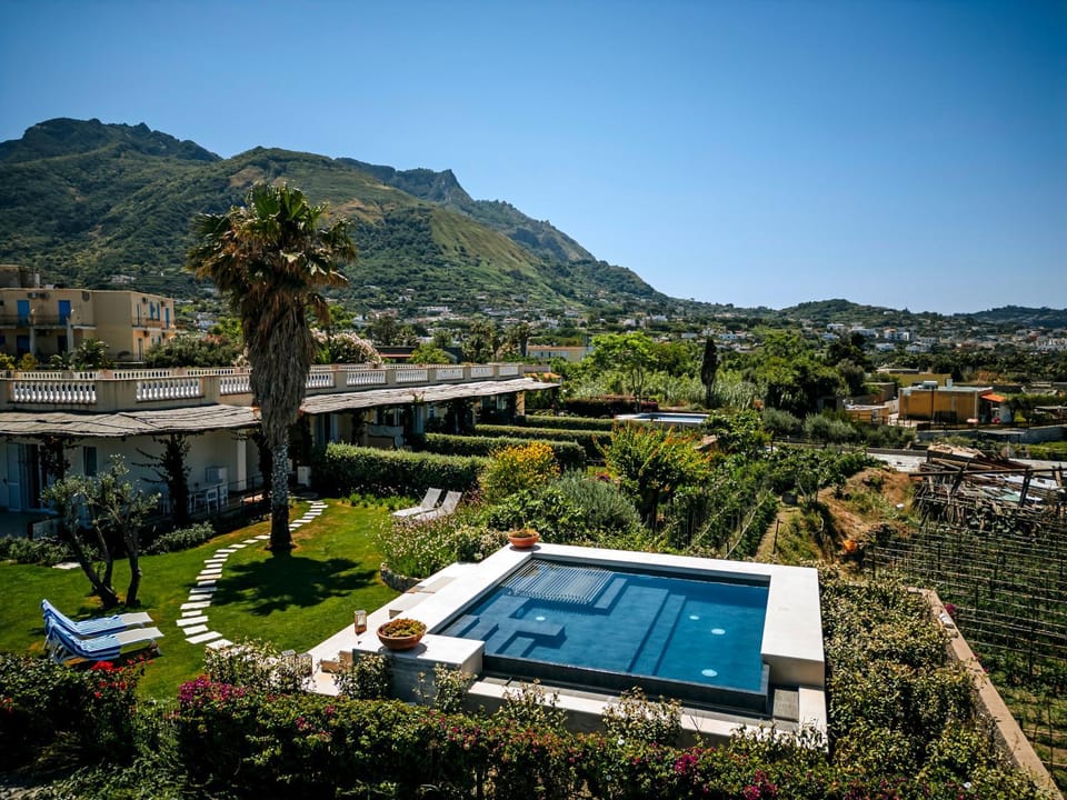 Property building, Spring, Garden, Pool view, Swimming pool