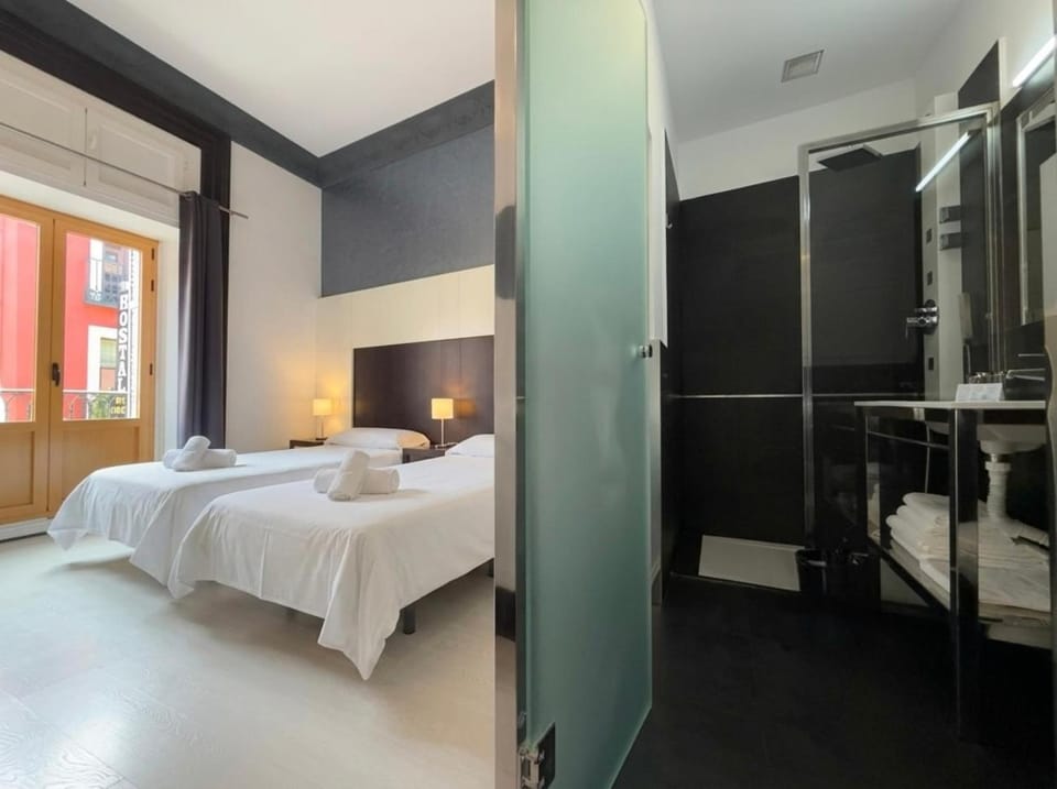 Bed, Bathroom, Bedroom
