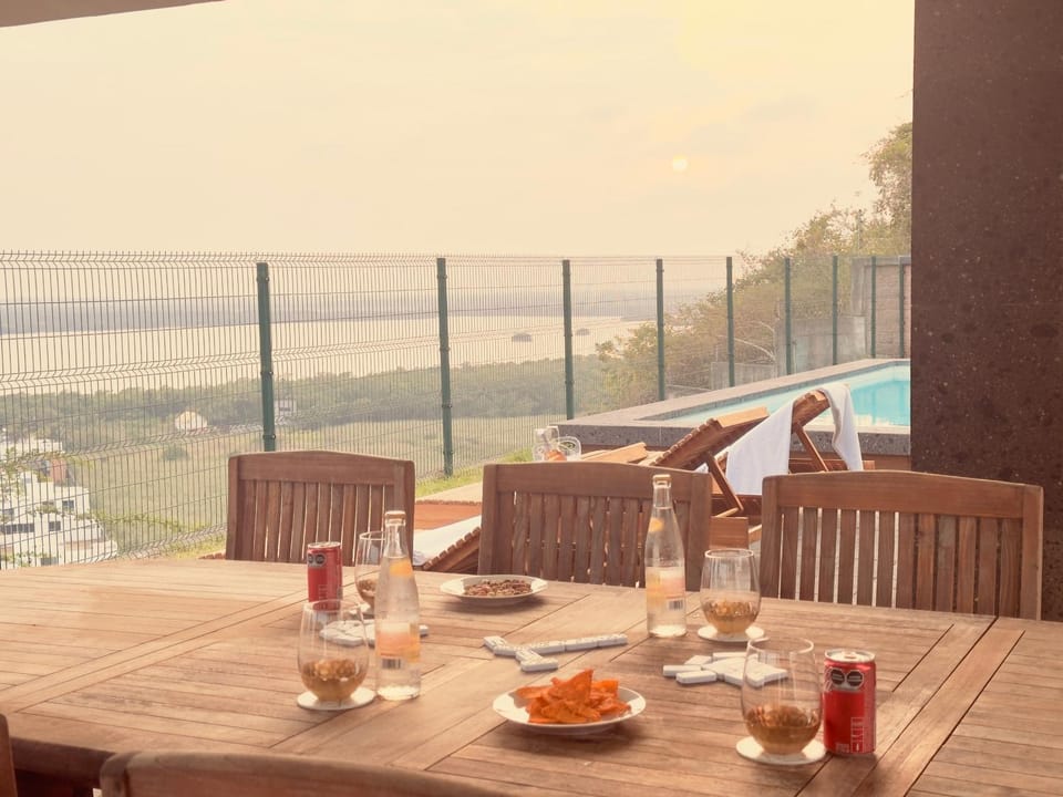 Day, Natural landscape, View (from property/room), Balcony/Terrace, Banquet/Function facilities, Dining area, Lake view