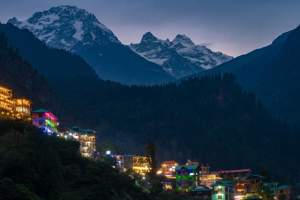 Night, Natural landscape, Mountain view