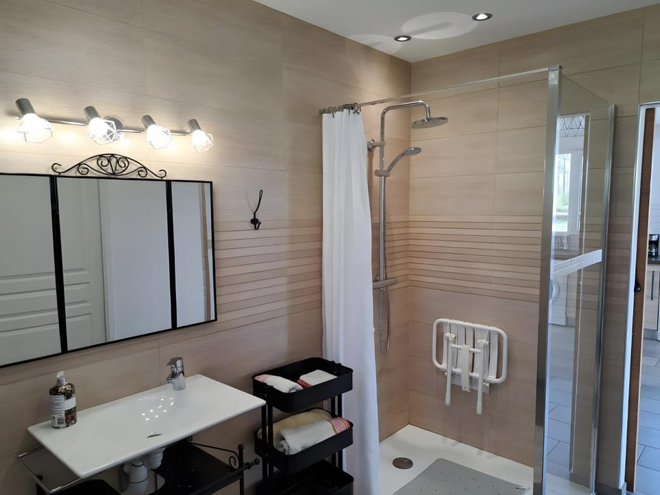 Bathroom, Living room