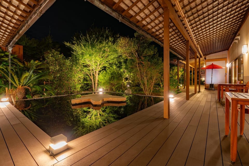 Night, Natural landscape, Garden, View (from property/room), Balcony/Terrace, Garden view