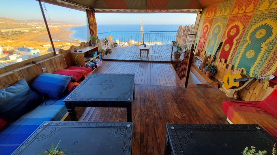 View (from property/room), Balcony/Terrace, Beach, City view, Sea view