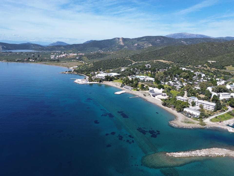 Property building, Natural landscape, Bird's eye view, Sea view