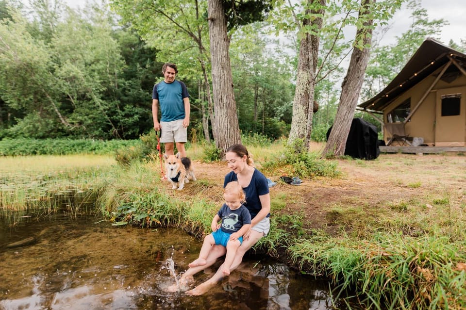 Huttopia Southern Maine Luxury tent in Sanford