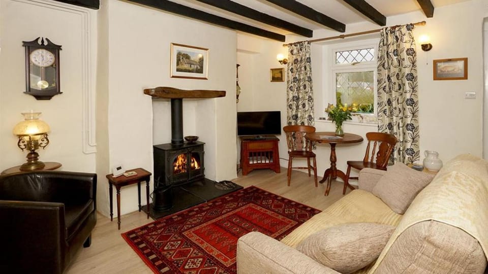 Living room, fireplace
