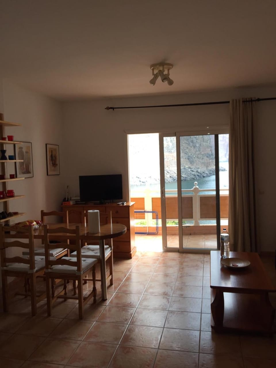 TV and multimedia, View (from property/room), Living room, Seating area, Dining area, Sea view