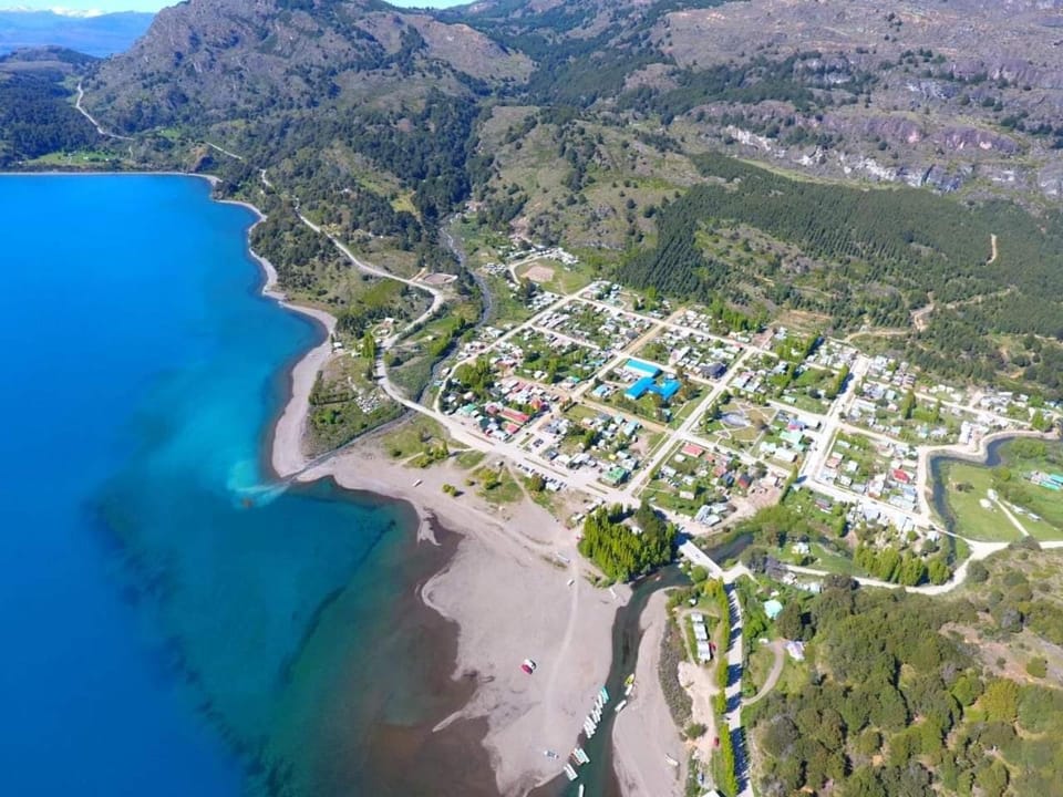 Property building, Natural landscape, Bird's eye view, Mountain view